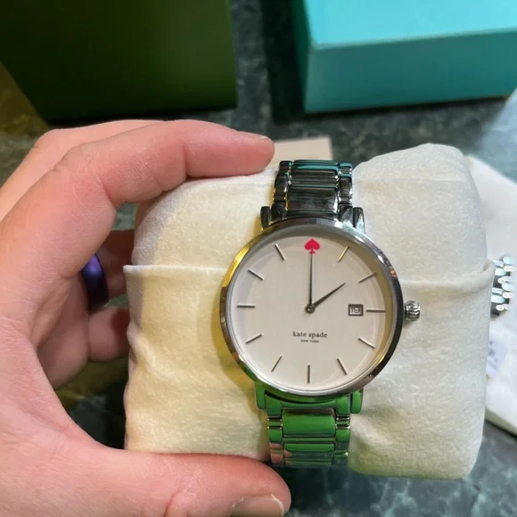 NWT Kate Spade Silver Stainless Steel Watch - Picture 2 of 9